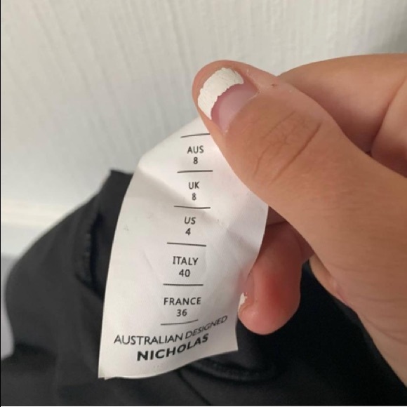 Nicholas Arielle Floral Belted Dress Black Green Pink - Picture 9 of 10